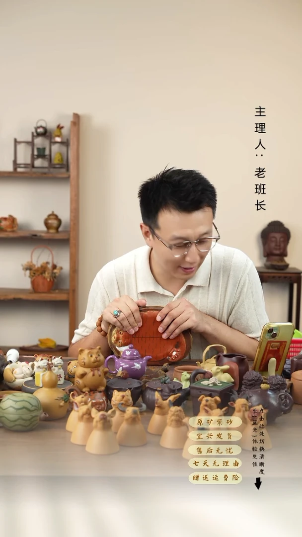 茶壶紫砂筱*老虎壶承