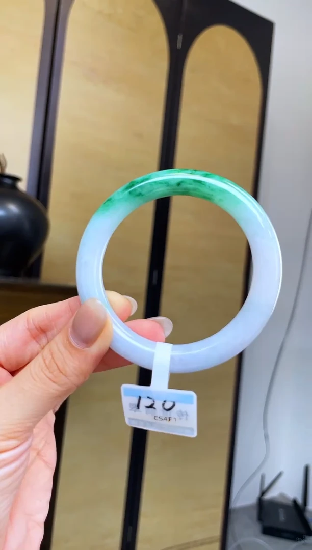 未镶嵌手镯翡翠退货标签需完好-120