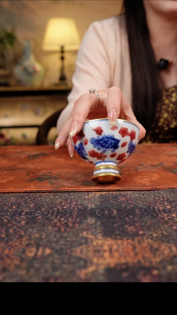 杯景德镇陶瓷杯碗柴烧多人