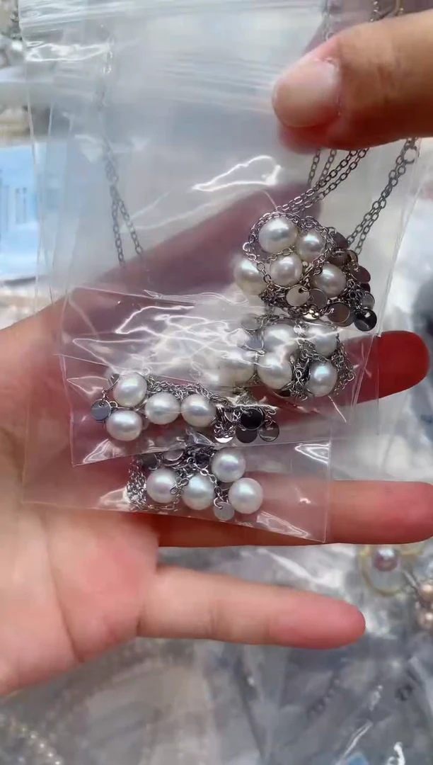 套链合金淡水珍珠多样性发其一，非无暇