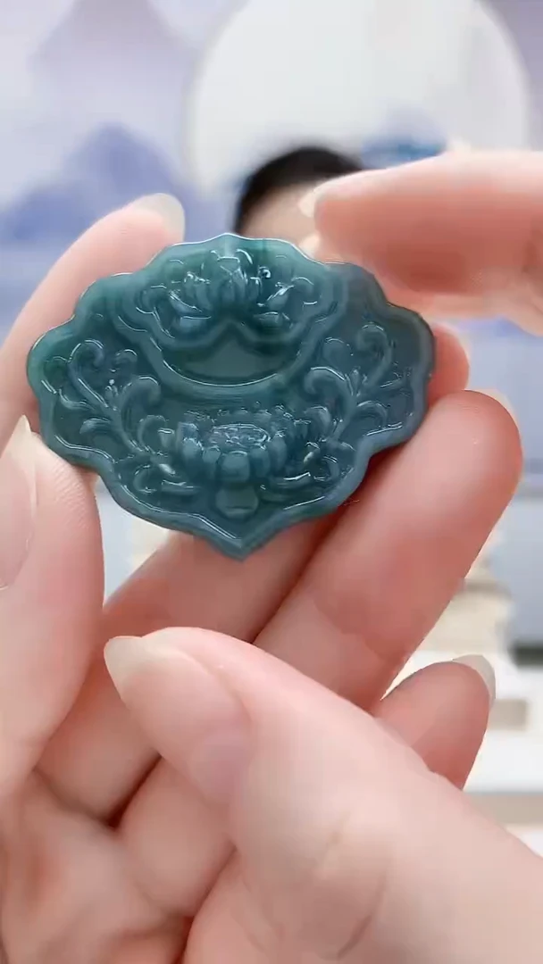 颈饰未镶嵌翡翠5160ry-毛货挂件39