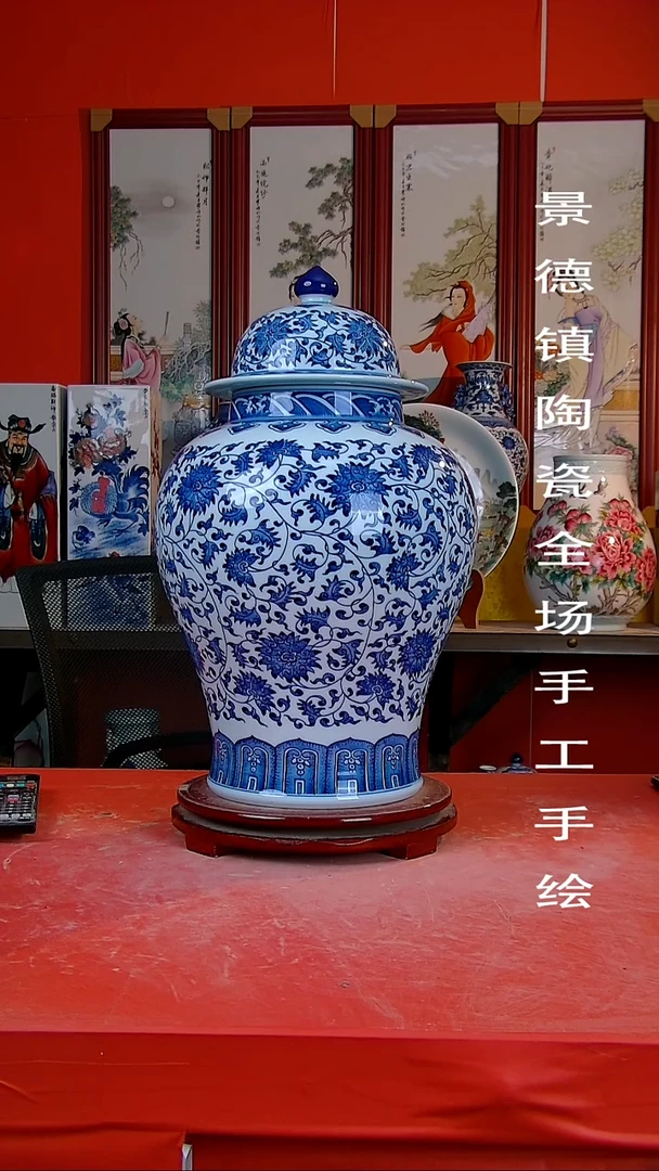 摆件手景德镇陶瓷 全场手工绘