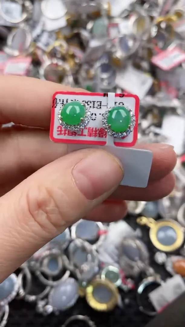 银S925镶嵌戒指翡翠11   2