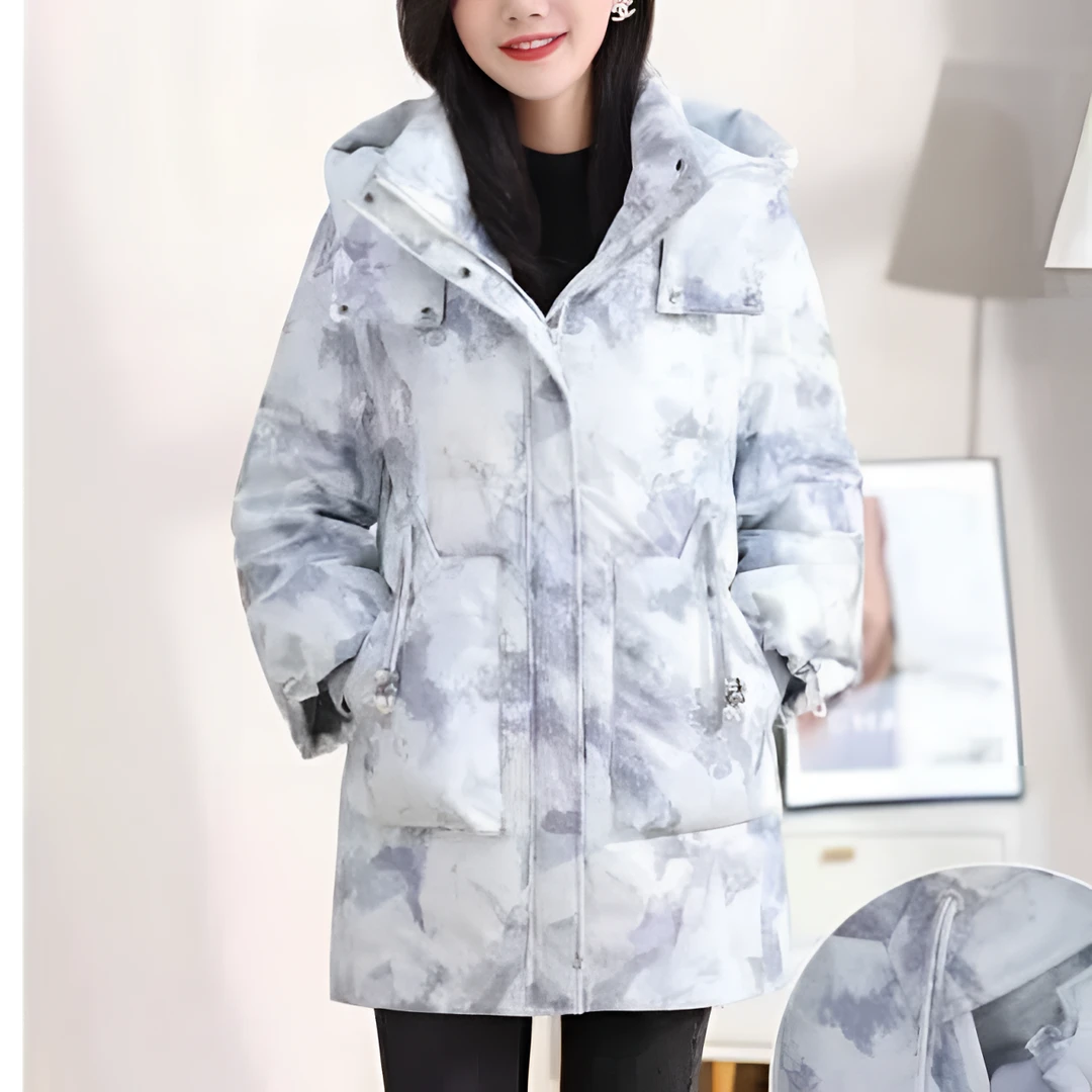 Y防风中长款常规款时尚加厚连帽厚款长袖加绒Y