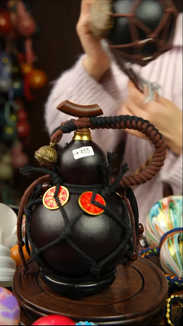 455号500ml左右非遗大漆酒葫芦