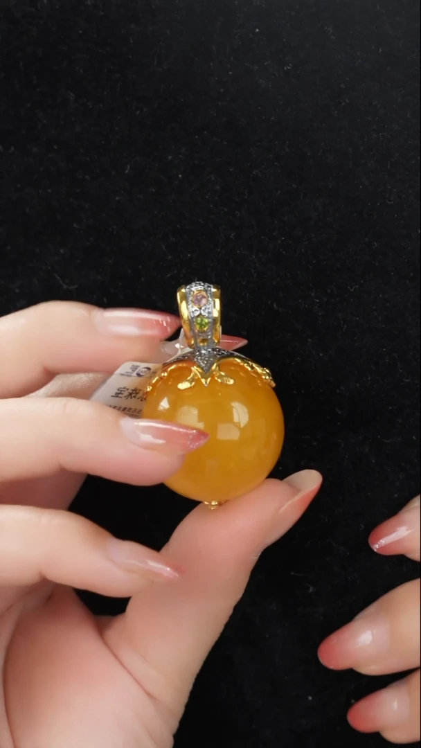 琥珀吊坠(不含链)未镶嵌特色蜜蜡吊坠