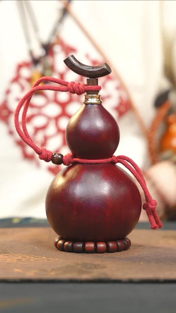 【闪购商品】WE267大漆酒葫芦不包手串及旋转底座