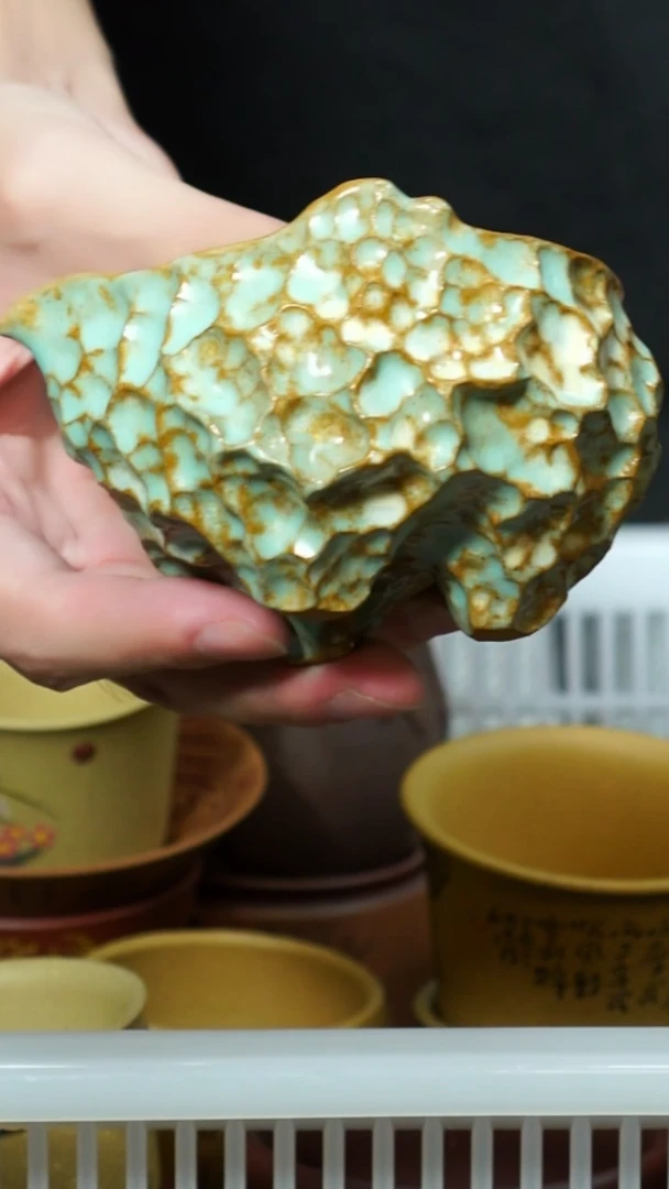 茶杯紫砂虫*哥南柯记全手刻太湖石公道杯