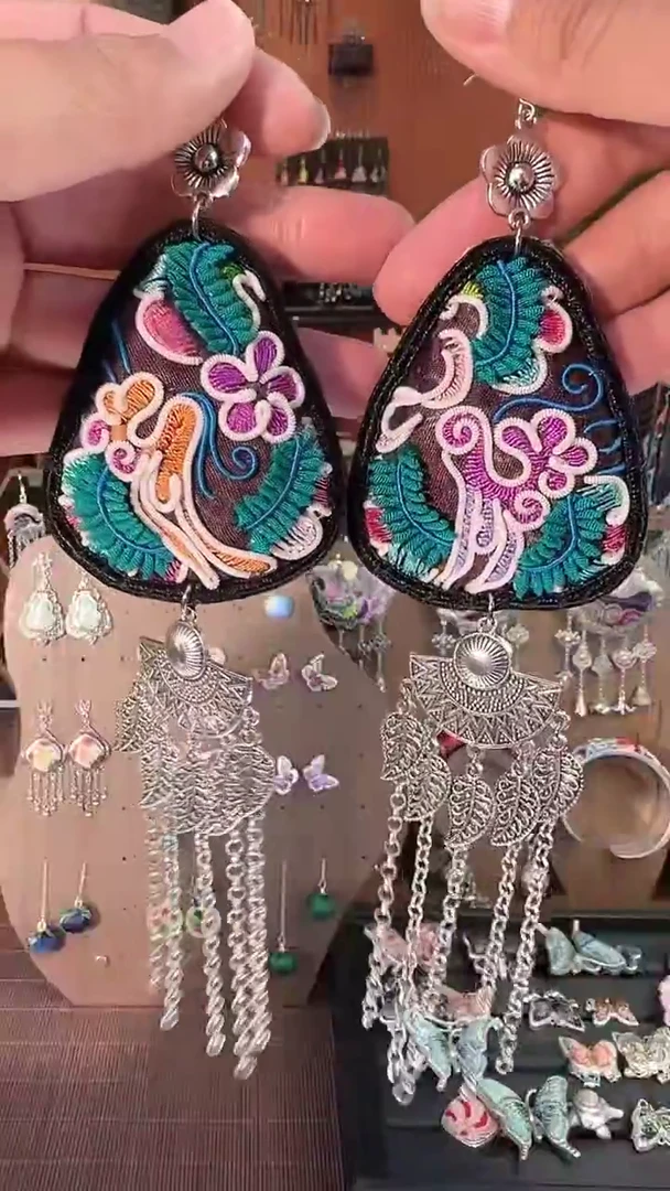 非遗那些刺绣耳环14