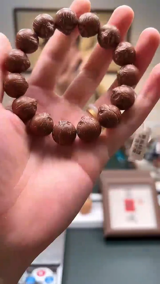 手串紫金鼠15mm左右原皮正圆紫金鼠单圈