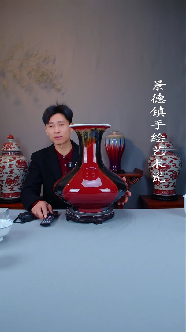 摆件陶瓷景德镇手工手绘陶瓷摆件48