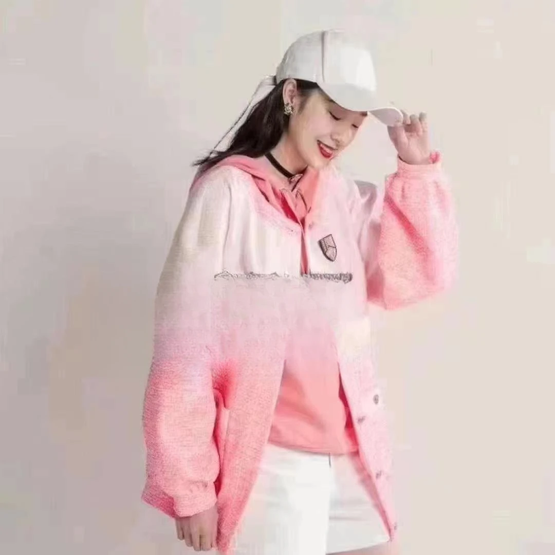 不支持退换/羊毛花呢长袖单排扣外套女1400368