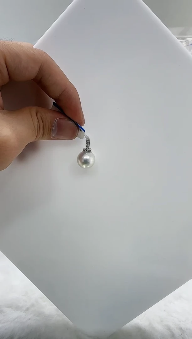 【闪购商品】淡水珍珠DA银S925镶嵌b639 白珠吊坠12