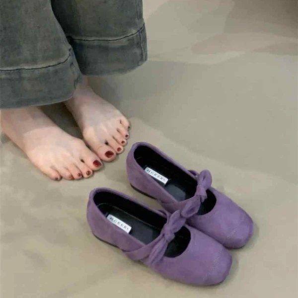 MKK-Y1225-11浅口玛丽珍单鞋女2025新款法式时尚配裙子小香风平底