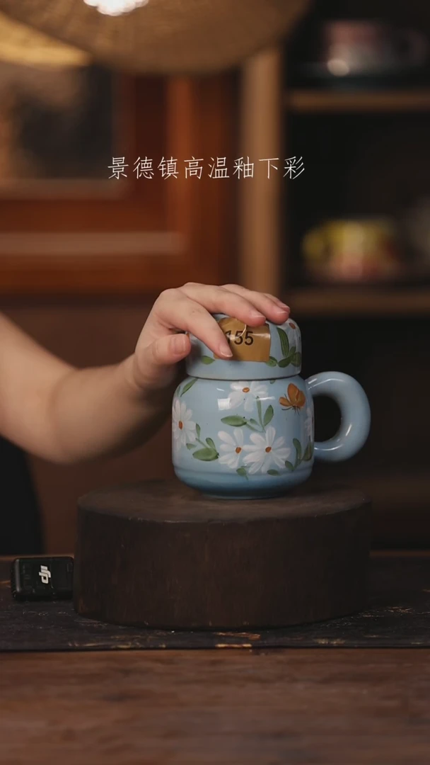 陶瓷景德镇高温釉下手绘陶瓷155