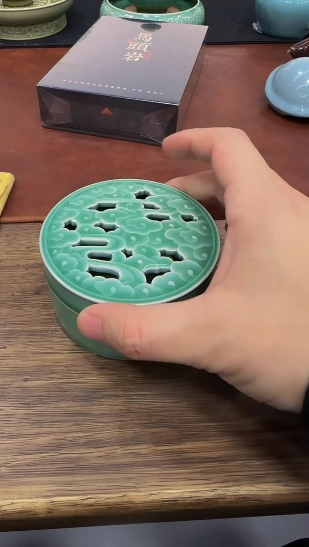 手工·香盒·梅子青·高货