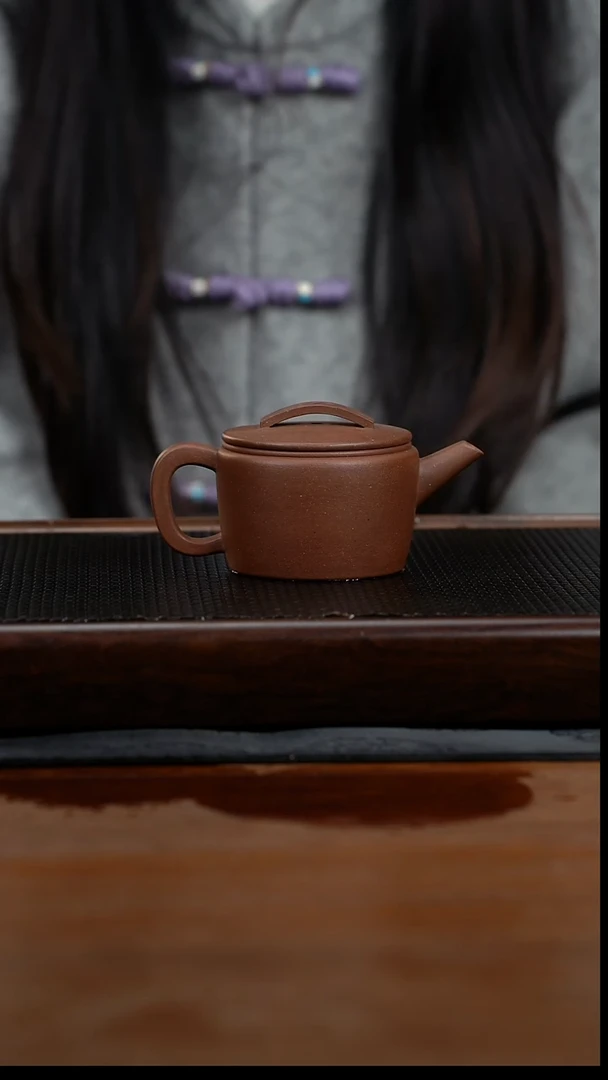 茶壶紫砂175cc黄龙山原矿羊角山紫泥汉瓦18