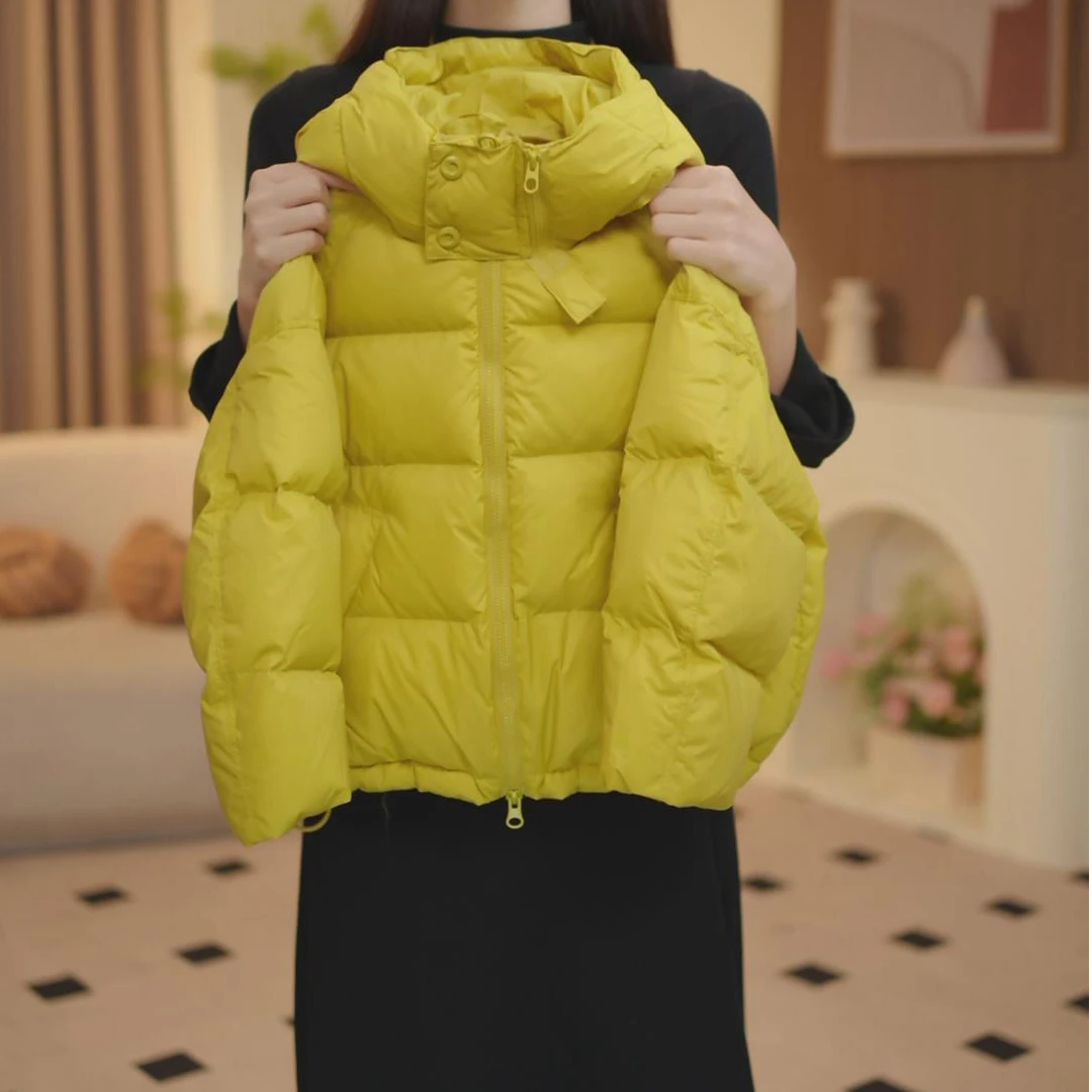 波波鹅女童棉服外套女孩面包服冬装2025新款儿童加厚棉衣--Y5881