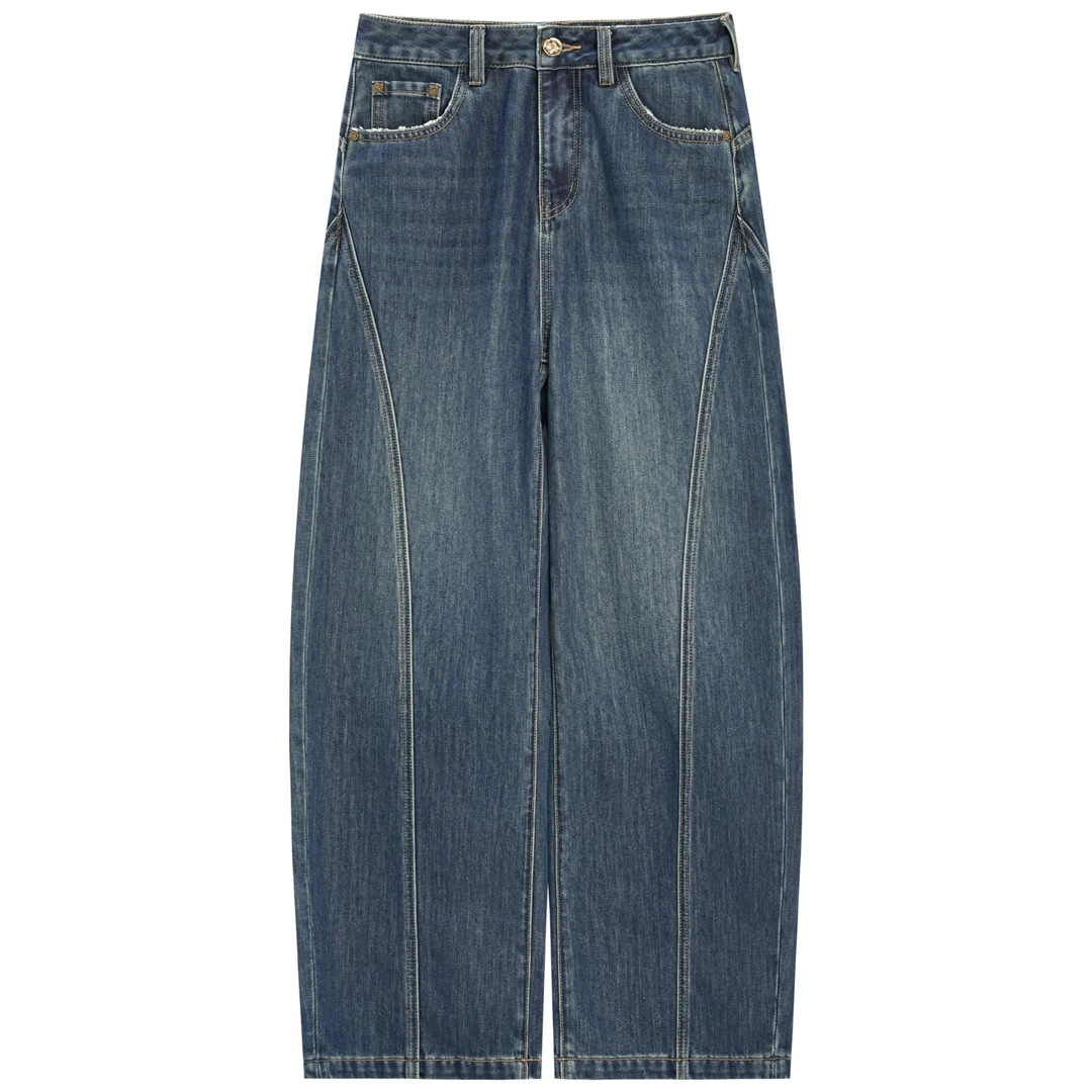 片断2025冬季新款加绒镰刀牛仔裤251149817K21