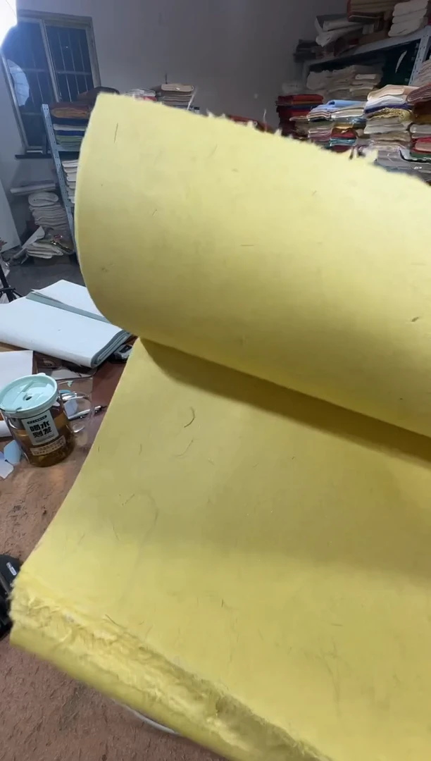 34*68 米黄色褚皮老山麻真银50张