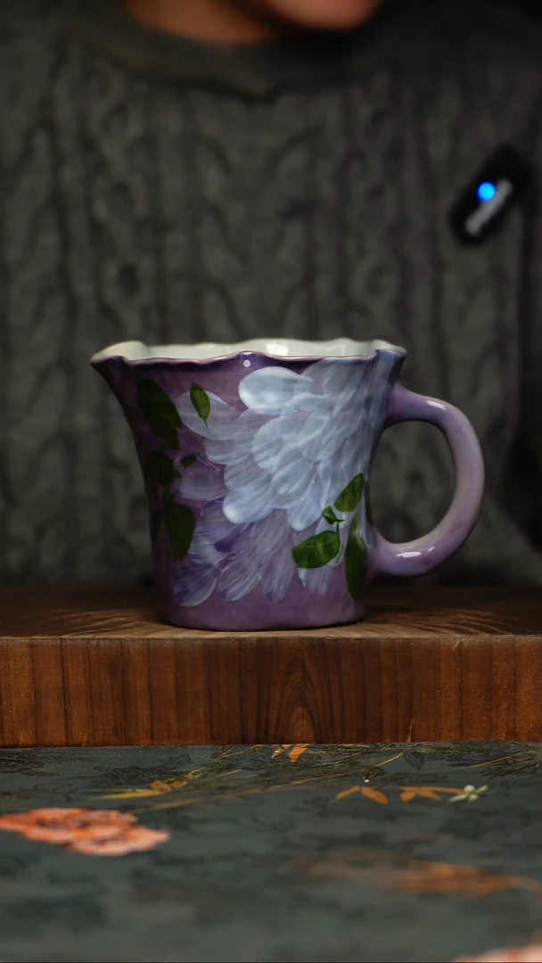 瓷片釉下彩手工手绘同款陶器