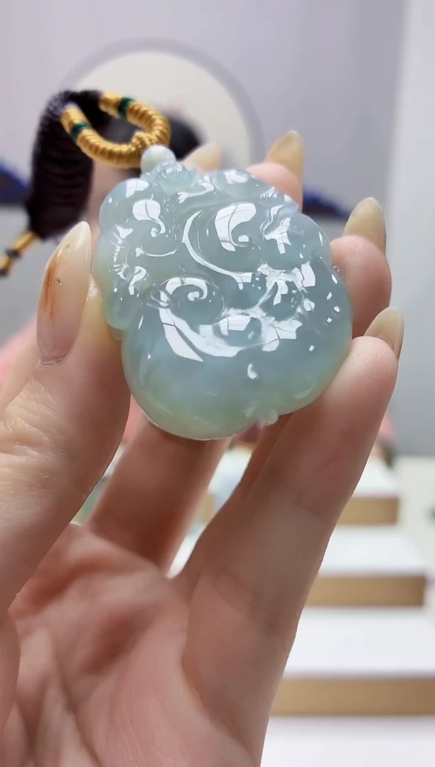 未镶嵌定制翡翠4852jw-毛货挂件11