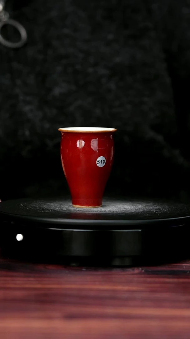 杯子瓷519#崔小宁一级品原矿钧瓷主人杯