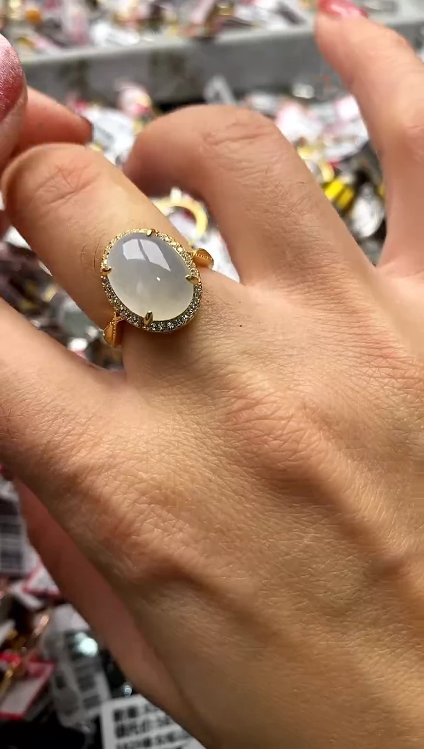 【闪购商品】翡翠戒指银S925镶嵌1111111     7