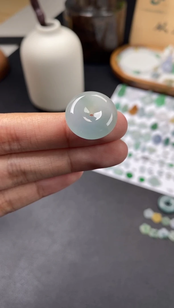 翡翠未镶嵌颈饰翡翠冰种平安扣