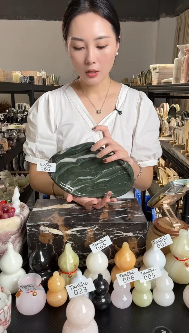 石材066九龙玉云朵盘