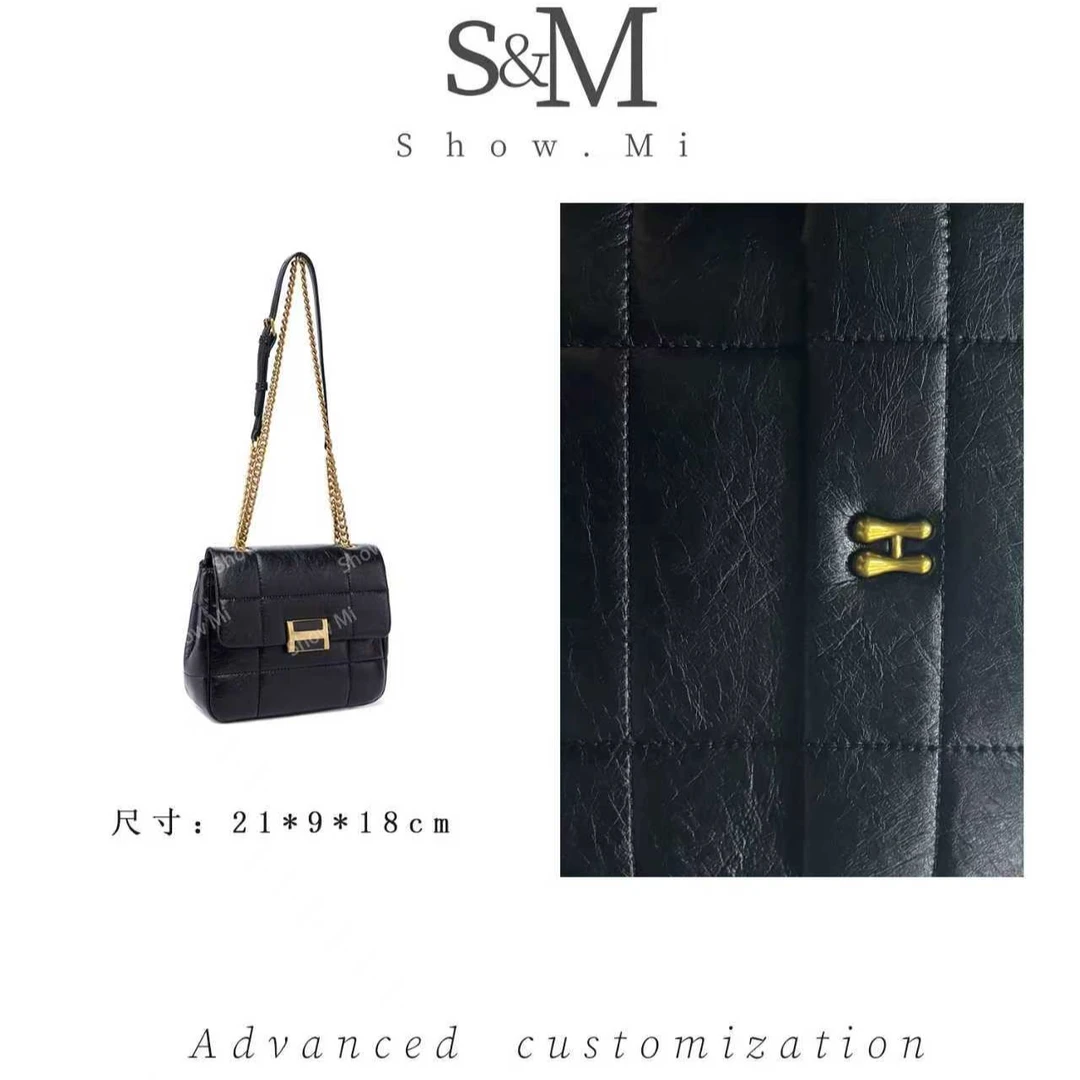 【Show Mi】QYX-98008-黑色-轻奢小众时尚百搭女士包包sm