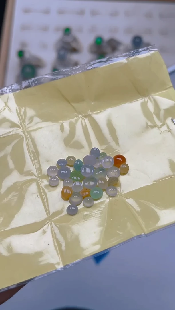 裸石翡翠天然翡翠蛋面73