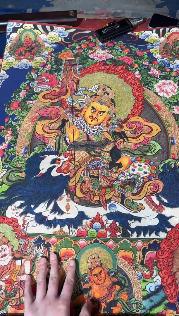 卷轴画龙妹唐卡直播tk16