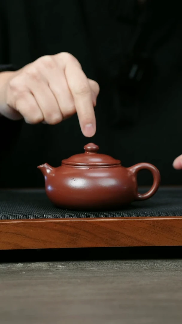 【闪购商品】紫砂茶壶H1326李传荣紫泥寒江