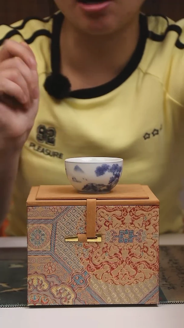 景德镇高温瓷缸杯山水新品