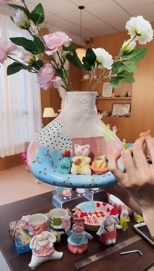 陶粉色邂逅-花瓶