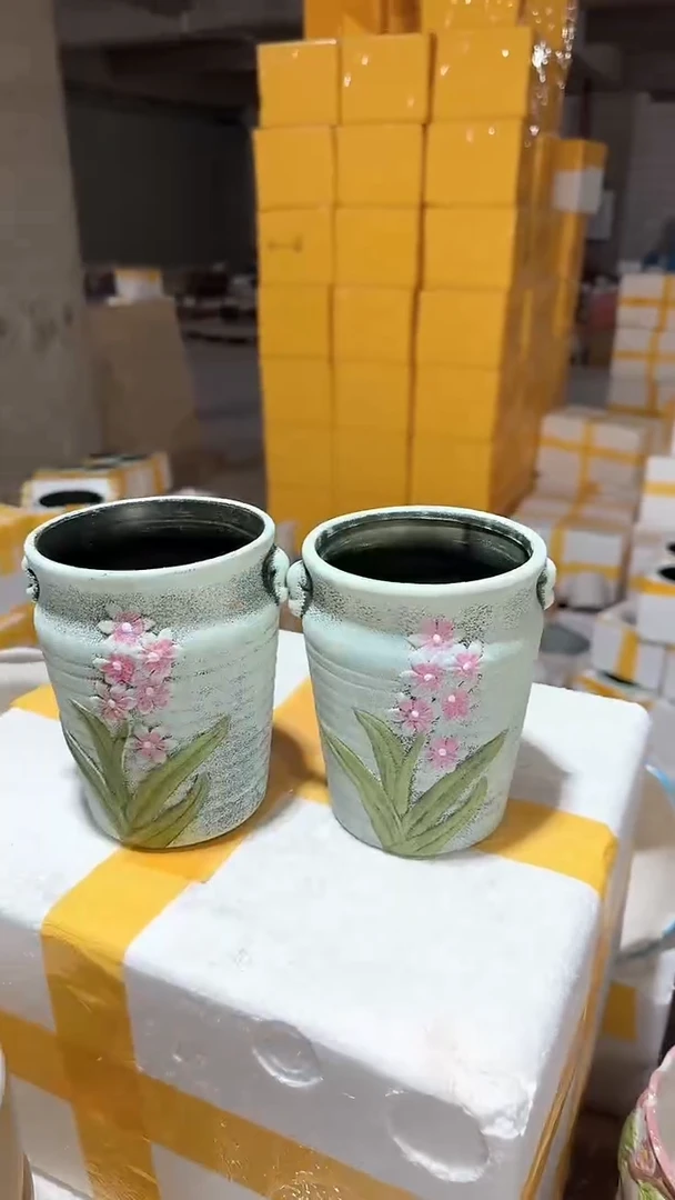 高温陶瓷花盆+E116