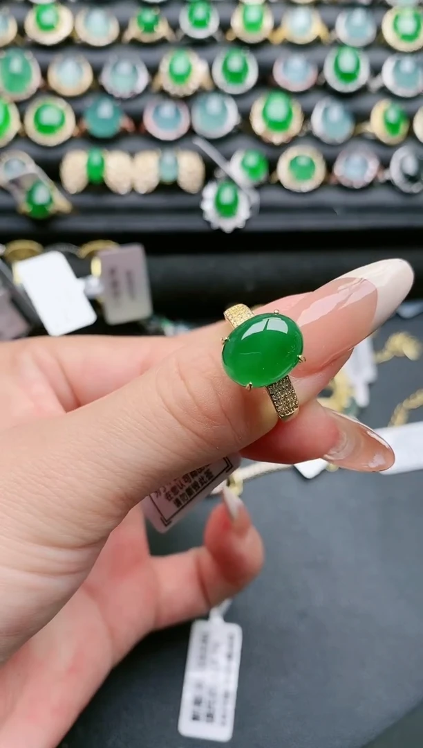 【闪购商品】翡翠戒指银S925镶嵌11111111
