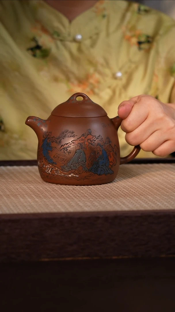 茶壶紫砂紫泥 490cc