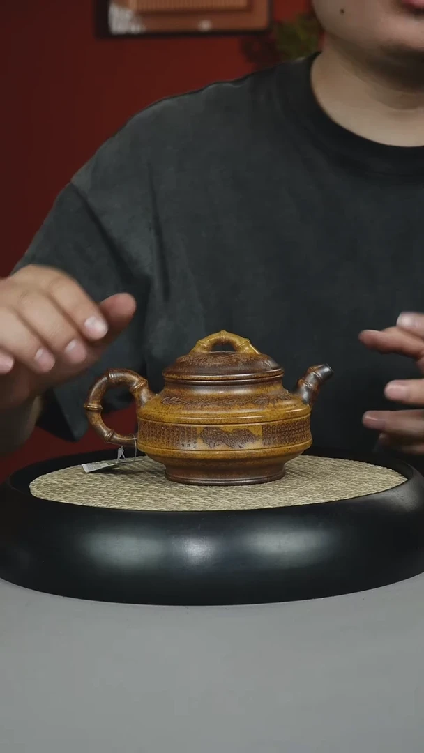 茶壶紫砂龙骨金砂 貔貅壶 天官赐福