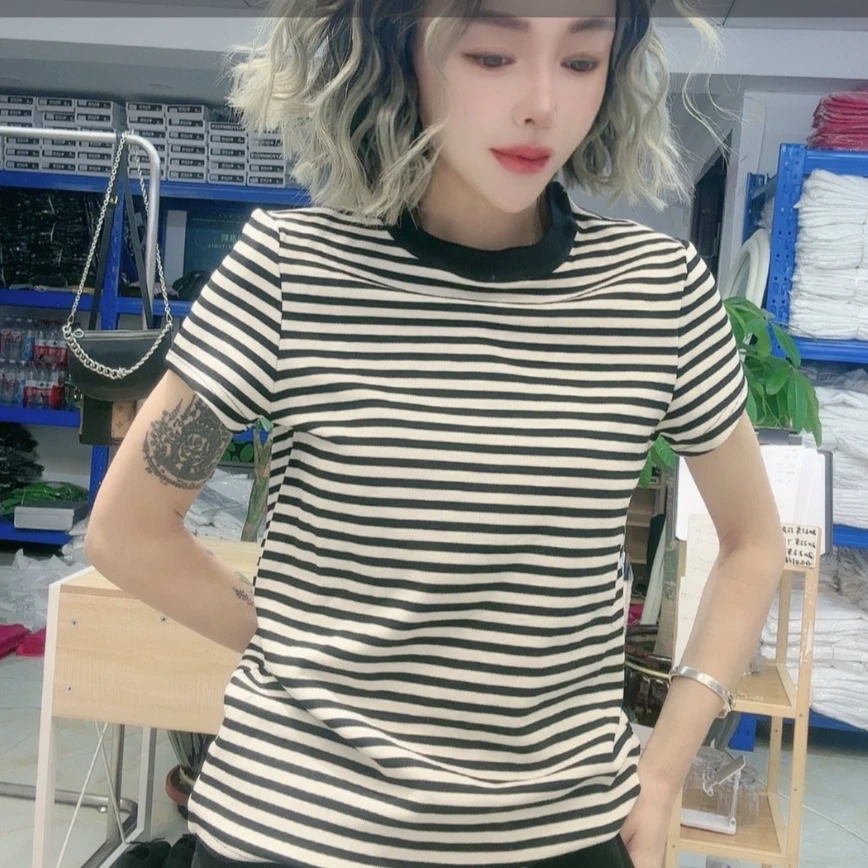 百搭款爆款条纹短袖（建议拍一大码）b
