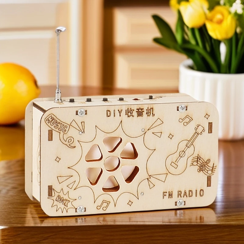 复古收音机模型科技小制作小学生diy手工益智玩具科学实验材料包
