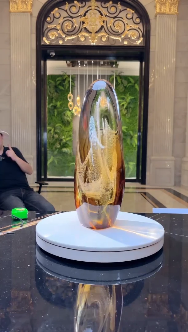 琉璃手工艺品科**力月虹艺术摆件R78