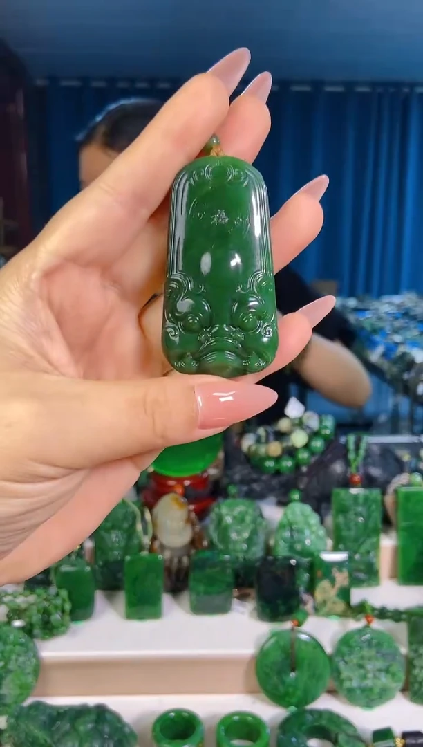 和田玉未镶嵌挂件1