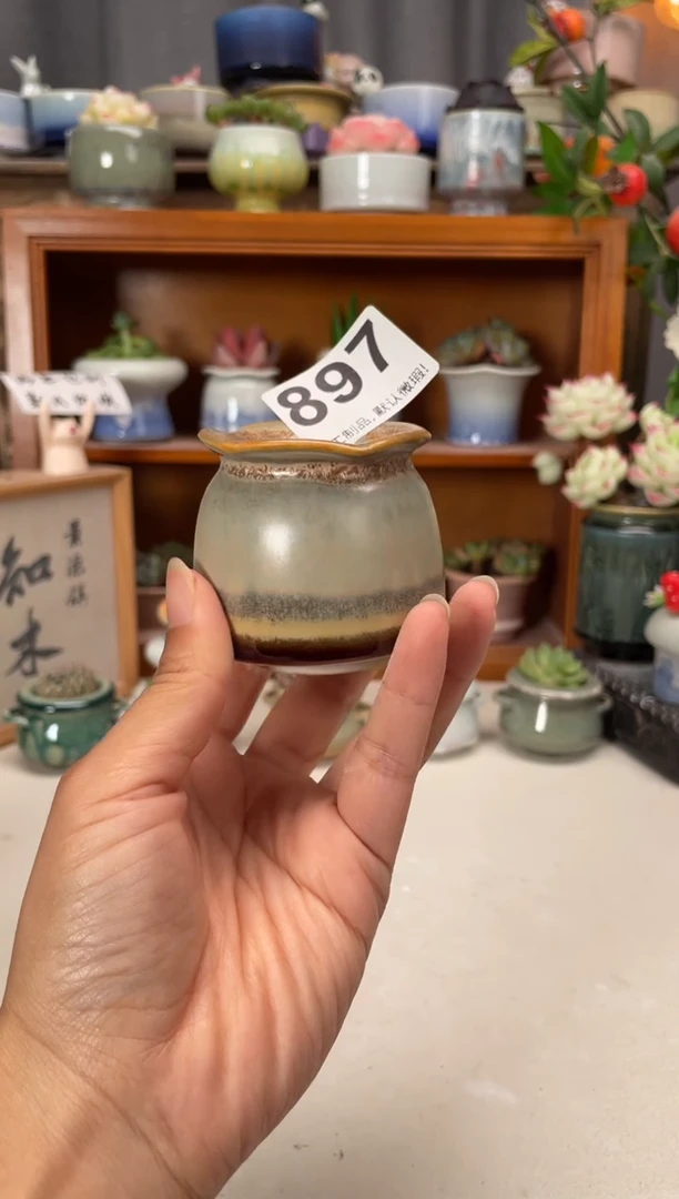 瓷片897知木小芳花盆