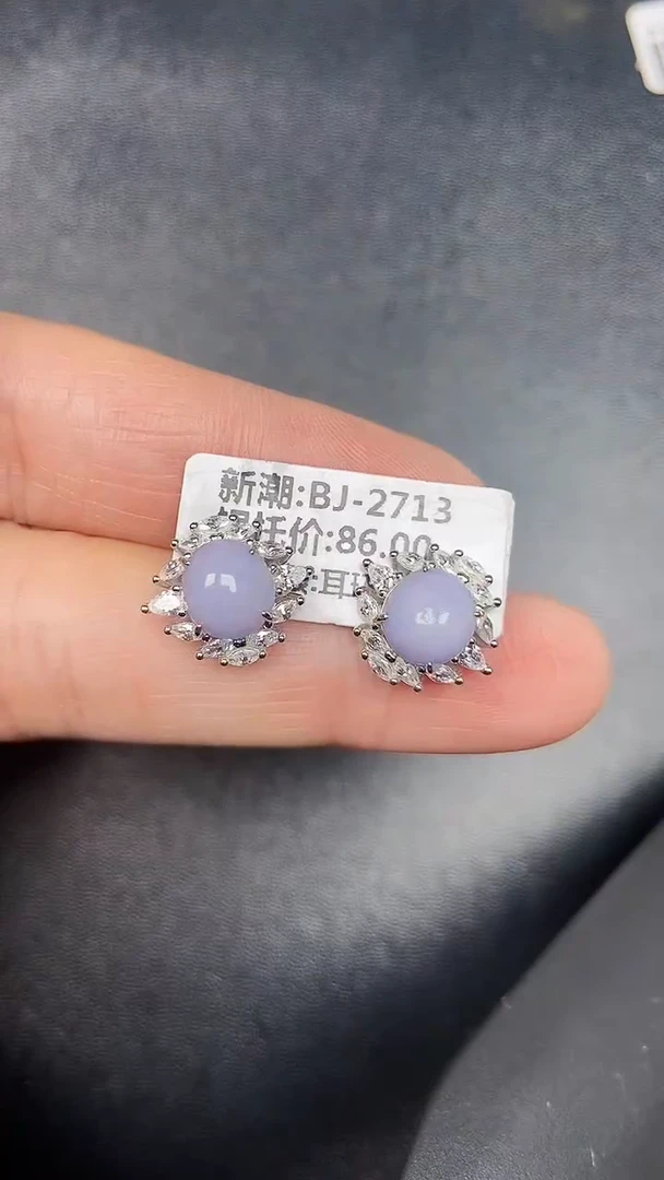 银S925镶嵌戒指翡翠3110
