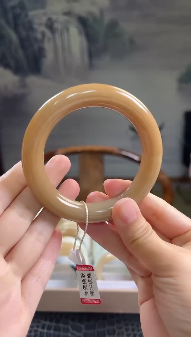 未镶嵌手镯和田玉59+圈口0652