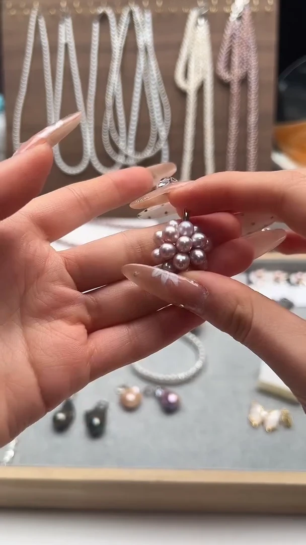 吊坠(不含链)钛钢淡水珍珠永丽珍珠