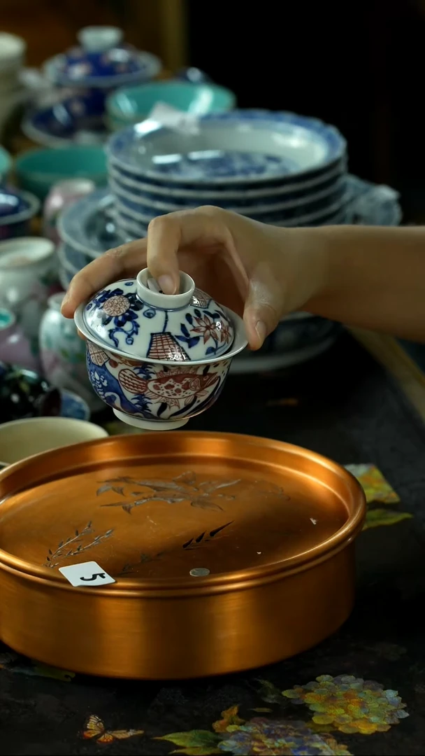 中秋国庆景德镇手绘瓷器