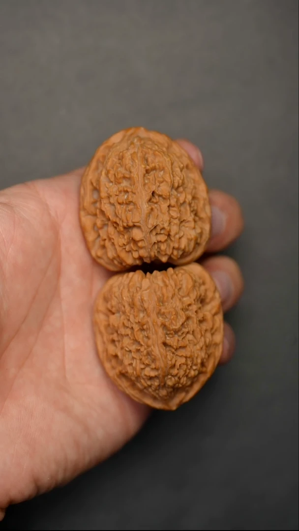 把件文玩核桃全品高炮拉丝蚂蚁纹南疆石39